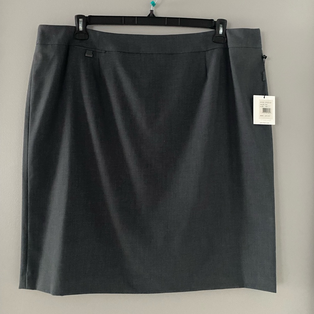 Calvin Klein Charcoal Pencil Skirt